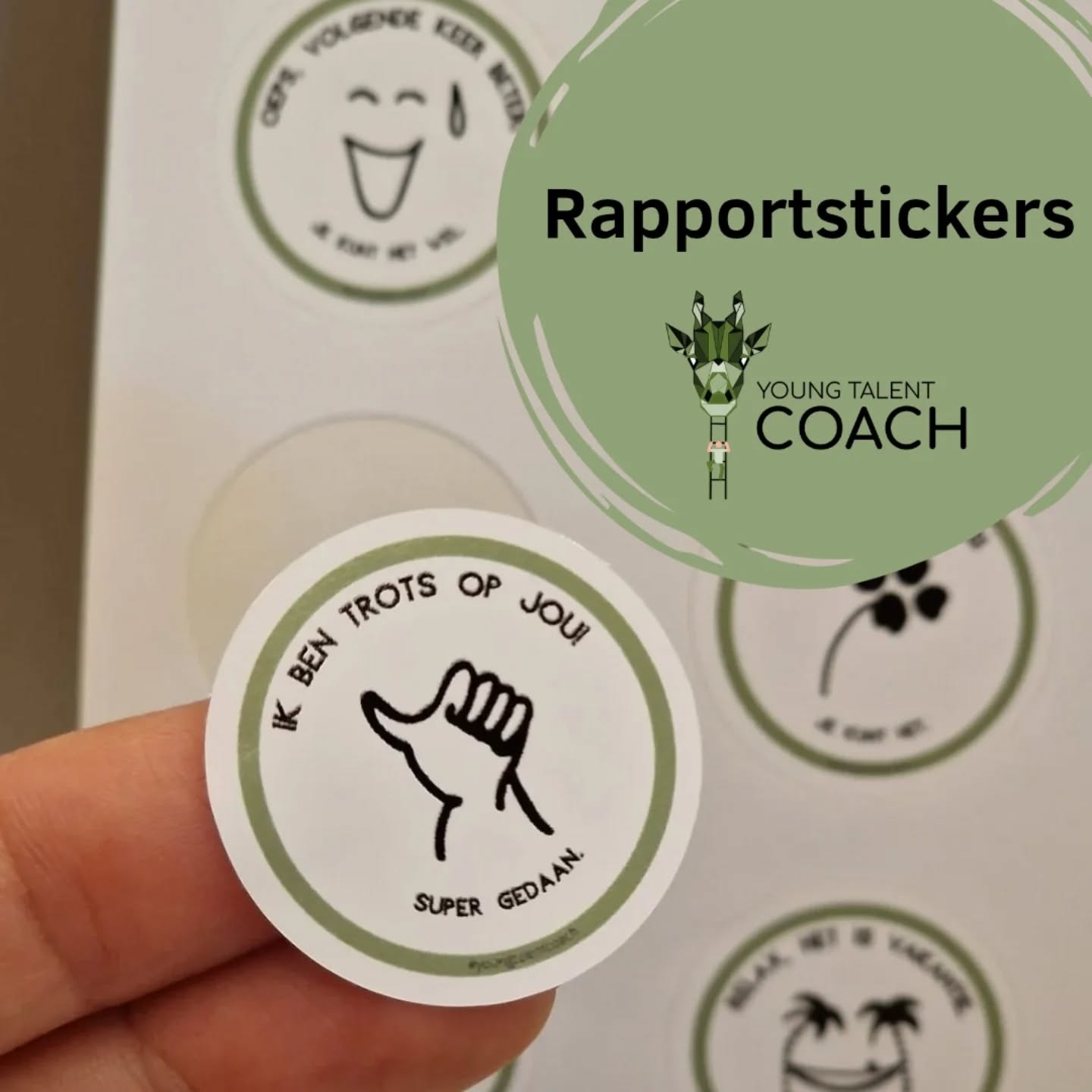 We zijn er weer!

Lang niets van Young Talent Coach gehoord? Dat kan kloppen, de afgelopen periode lag de focus ergens anders. Daarover later maar.

Maar we zijn 'back'! En hoe?!

50% korting op rapportstickers bij aankoop van minimaal 2 sets. 

Dus, zoek jij nog een mooie rapportboodschap voor je leerlingen? Wil je jouw leerlingen een motiverende knipoog meegeven? Of wil je de leerlingen gewoon een leuke sticker geven? Check dan snel de webshop van @youngtalentcoach.

#back #youngtalentcoach #rapportstickers #afsluiten #zomervakantie #bijnavakantie #motiveren #complimenten